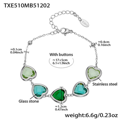 Modern Glass Shine Jewelry | Stainless Steel Necklaces, Bracelets & Earrings