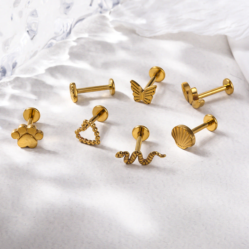 Titanium Cartilage Piercing Stud – Hypoallergenic, Lightweight & Sparkling