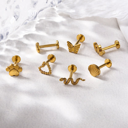 Titanium Cartilage Piercing Stud – Hypoallergenic, Lightweight & Sparkling