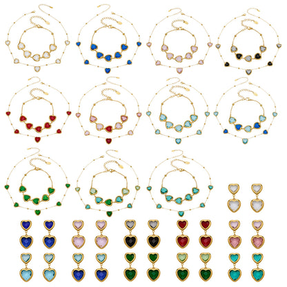 Modern Glass Shine Jewelry | Stainless Steel Necklaces, Bracelets & Earrings