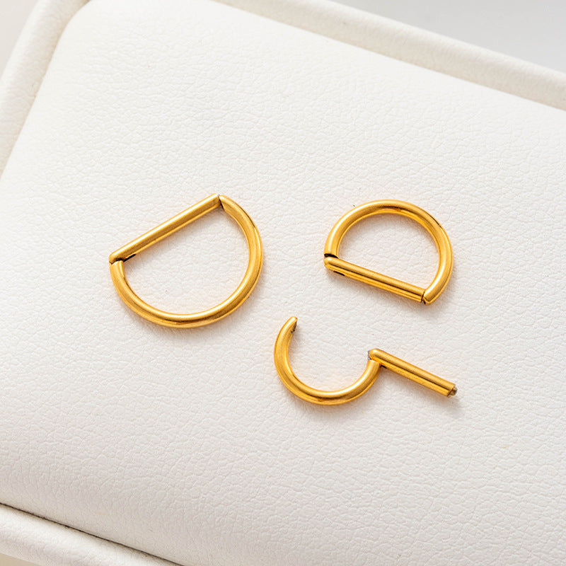 G23 Titanium Hinged Segment Nose Rings & Cartilage Hoops
