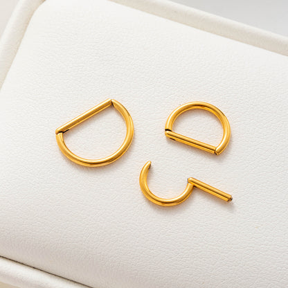 G23 Titanium Hinged Segment Nose Rings & Cartilage Hoops