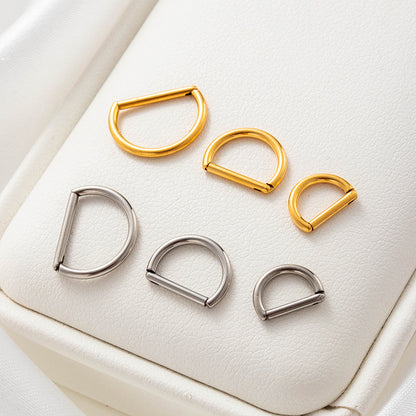 G23 Titanium Hinged Segment Nose Rings & Cartilage Hoops