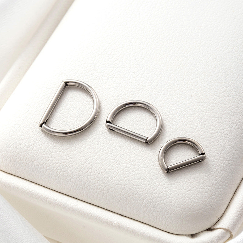 G23 Titanium Hinged Segment Nose Rings & Cartilage Hoops