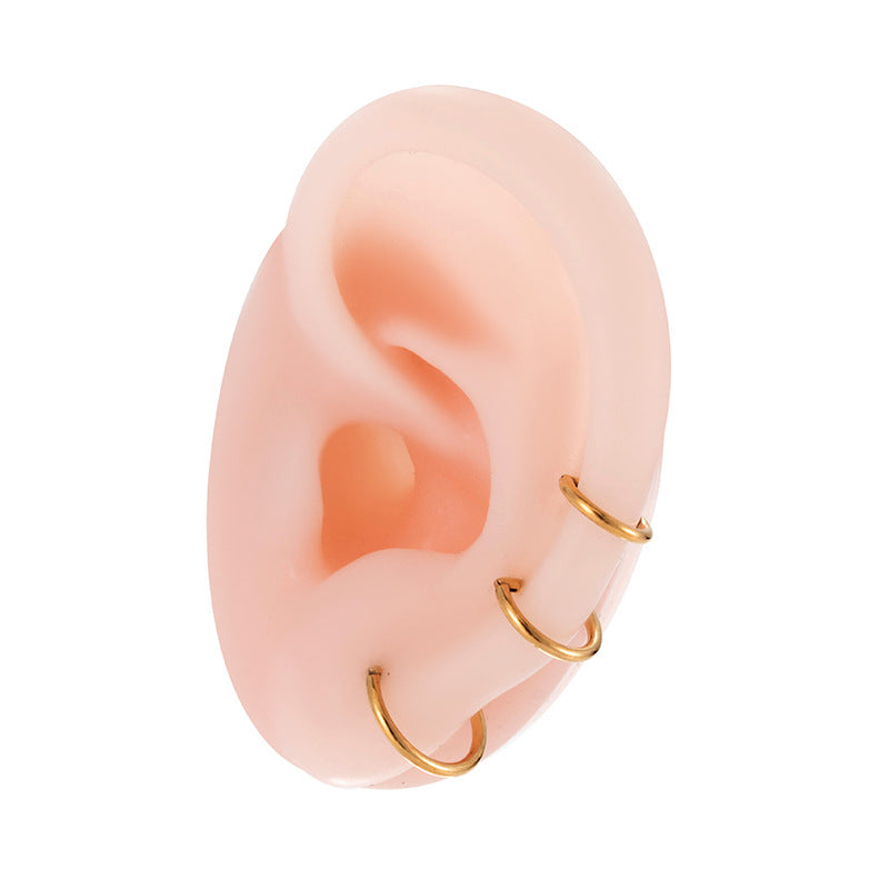 G23 Titanium Hinged Segment Nose Rings & Cartilage Hoops