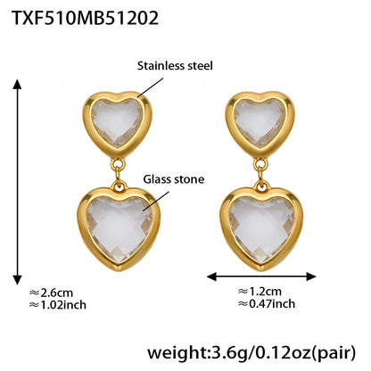 Modern Glass Shine Jewelry | Stainless Steel Necklaces, Bracelets & Earrings