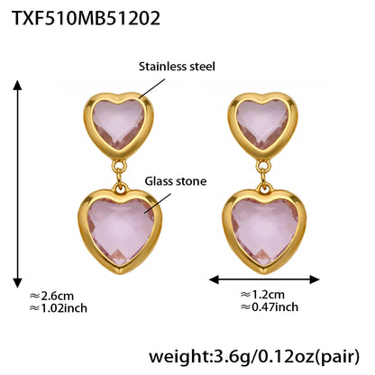 Modern Glass Shine Jewelry | Stainless Steel Necklaces, Bracelets & Earrings