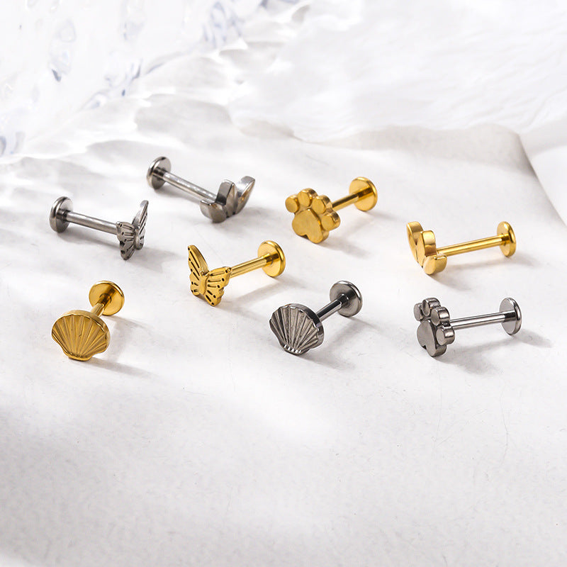 Titanium Cartilage Piercing Stud – Hypoallergenic, Lightweight & Sparkling