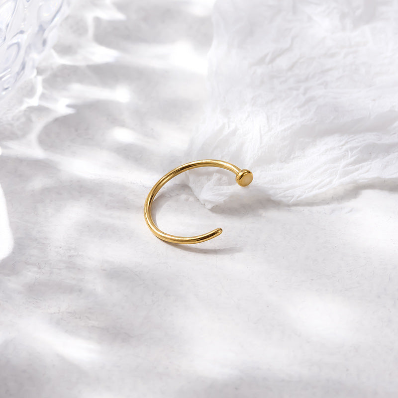 G23/F136 Titanium C-Shaped Nose Hoop Ring for Cartilage Piercing | Hypoallergenic Body Jewelry