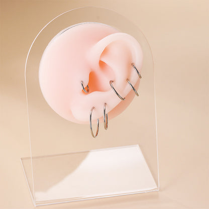 G23/F136 Titanium Seamless Hoop Ring Lip Nose Ear Piercing Jewelry 16G – Gold & Silver (6mm/8mm/10mm/12mm/14mm)