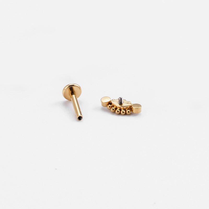 Titanium Zircon Piercing Stud – Hypoallergenic Minimalist Jewelry