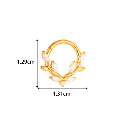 G23/F136 Titanium Star & Teardrop Dangle Flat Back Internally Threaded Labret Studs | Hypoallergenic Piercing Jewelry for Lip, Ear, Cartilage