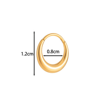 Titanium  Piercing Earring – Hypoallergenic, Seamless Design for Cartilage, Helix, Daith