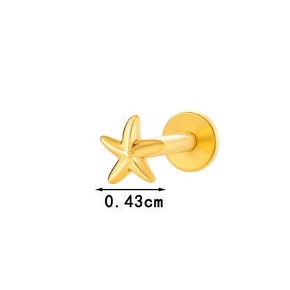 Pure Titanium Animal-Shaped Stud Earrings for Cartilage Piercing | G23/F136 Hypoallergenic