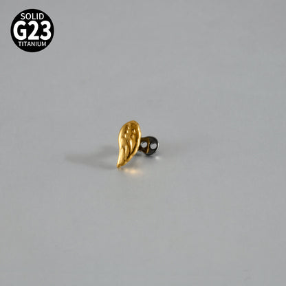 ASTM F136 Titanium Angel Wing Dermal Top – Internally Threaded Micro Dermal Anchor Jewelry for Collarbone & Surface Piercing