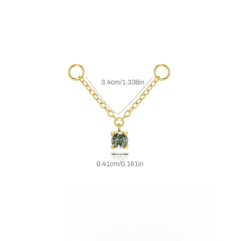 ASTM F136 Charm Cross Chain Pendant Rhinestone Earring Drop accessories