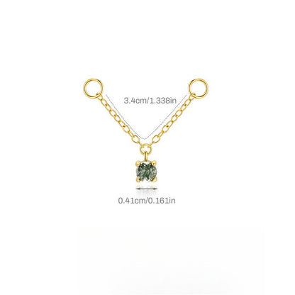 ASTM F136 Charm Cross Chain Pendant Rhinestone Earring Drop accessories