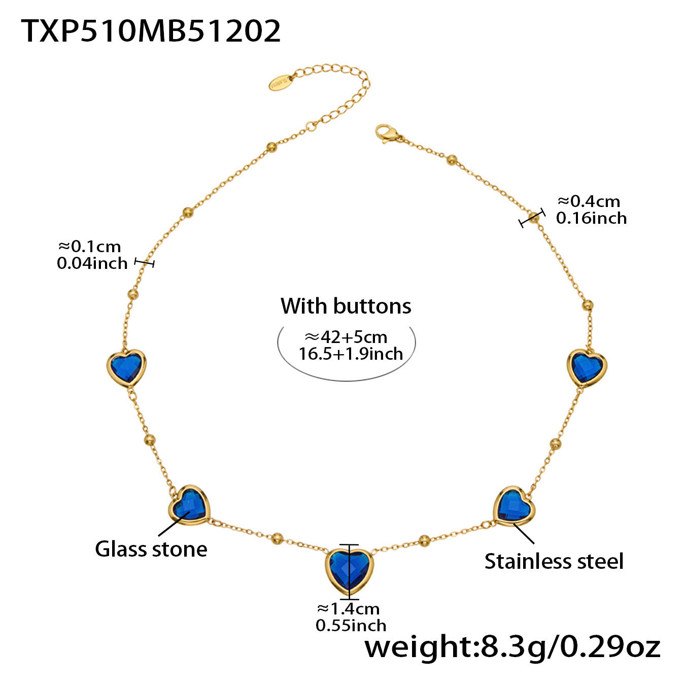 Modern Glass Shine Jewelry | Stainless Steel Necklaces, Bracelets & Earrings