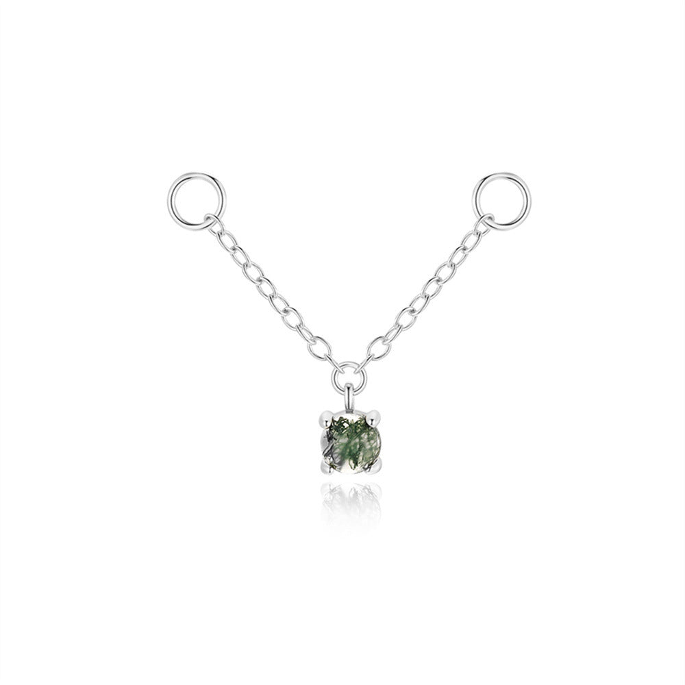 ASTM F136 Charm Cross Chain Pendant Rhinestone Earring Drop accessories