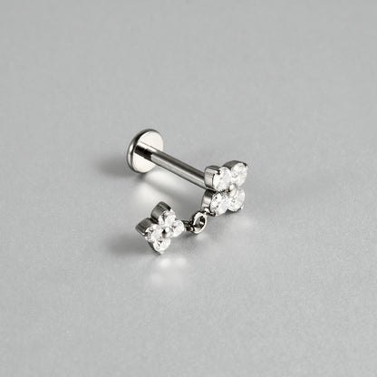 16/18/20G Flowers Drop Pendant Push-in Pin Flatback Ear Piercing