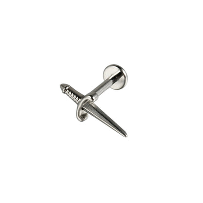 G23 Little Sword Labret Ear Piercing Threadless Flatback Jewelry