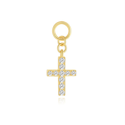 ASTM F136 Charm Cross Chain Pendant Rhinestone Earring Drop accessories