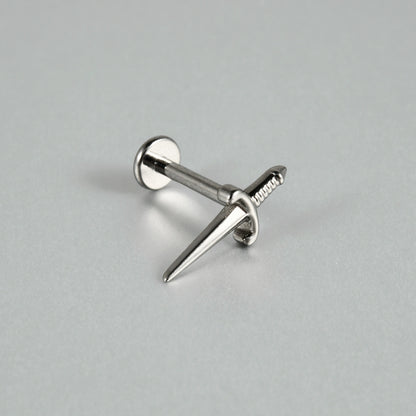 G23 Little Sword Labret Ear Piercing Threadless Flatback Jewelry