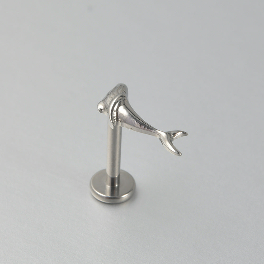 Star/Heart/Waterdrop Pendant Ear Rook Threadless Piercing