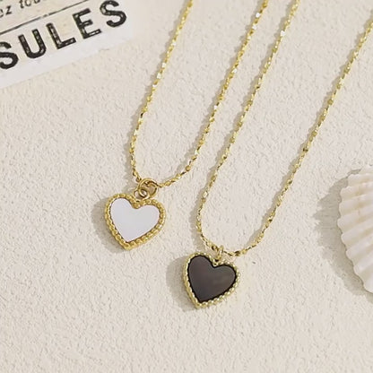 Affordable Luxury  Heart Titanium Steel  316L Stainless Steel Necklace |  Heart Pendant Designs