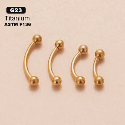 G23/F136 Titanium  Internal Thread Eyebrow Piercing – Stylish and Durable Body Jewelry for Fashionable Piercings